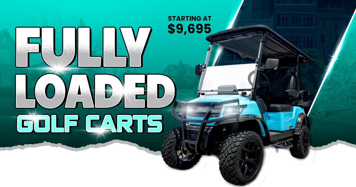 Breezy EV Golf Cart Banner