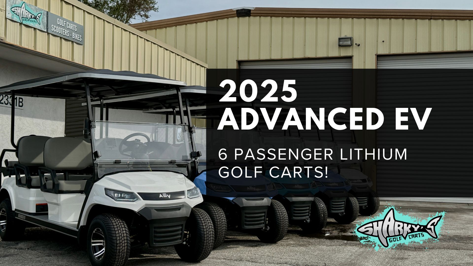 New Shipment Of 2025 Advanced EV Advent Click 6 Passenger Golf Carts