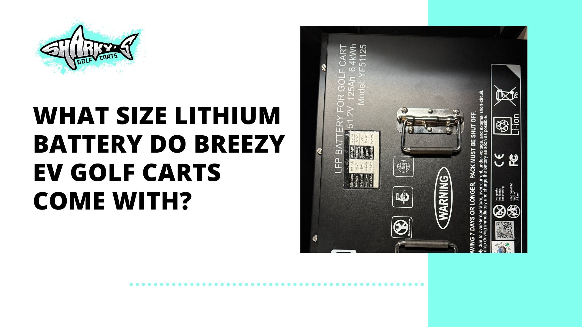 What Size Lithium Battery Do Breezy EV Golf Carts Come With (1)